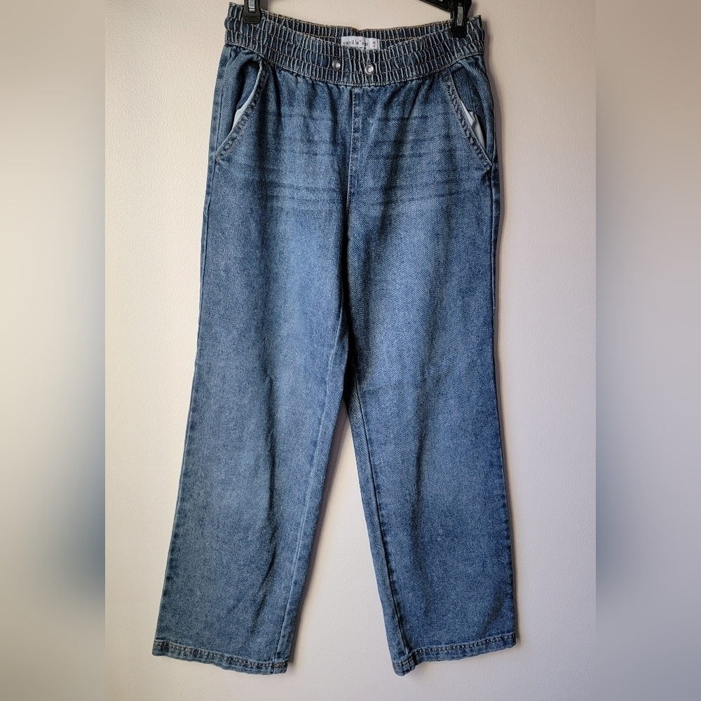 Vanilla Star Striped Blue Denim